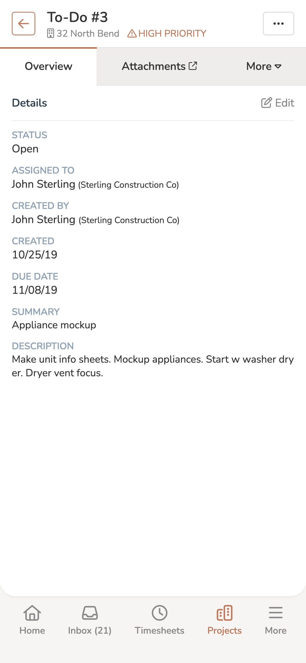 Construction To-Dos Software Mobile
